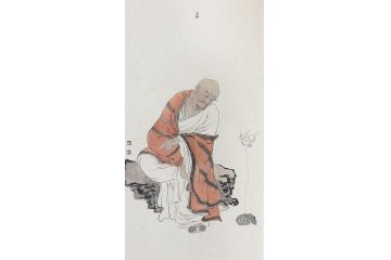 中美协会员张琪经典佛教画《十八罗汉图》
