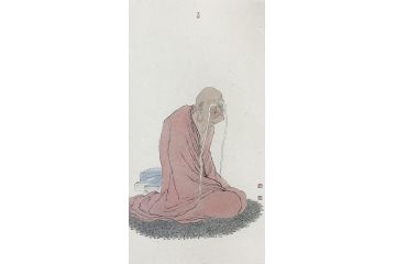 中美协会员张琪经典佛教画《十八罗汉图》