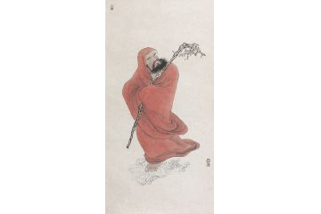 中美协会员张琪经典佛教画《十八罗汉图》