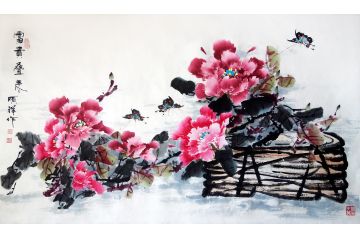 花开富贵 张顺祥新品写意牡丹图《富贵叠来》