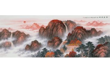 五岳之首泰山 王宁新品力作风水画《鸿运当头》