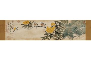 许芬新品佳作枇杷图《金玉满堂》