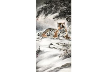 胡爱民最新力作动物画《王者风范》