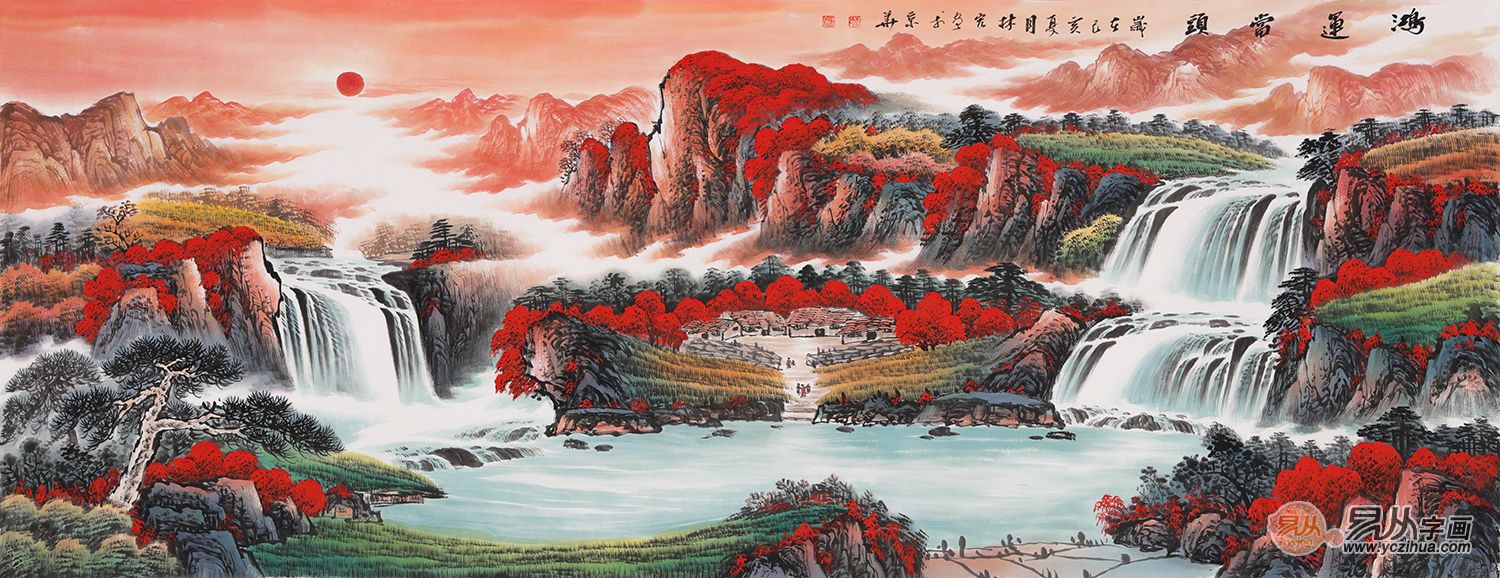 销售经理办公室适合挂什么画好 李林宏 山水画