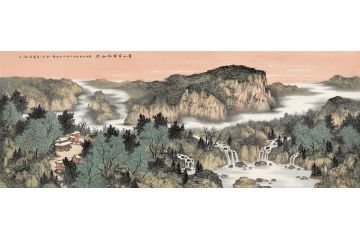 王宁最新力作山水画精品《青山呈露新如染》