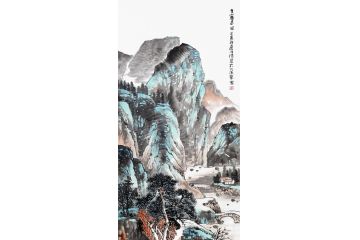 室内挂画 史清君新品力作山水画作品《青山雅居图》