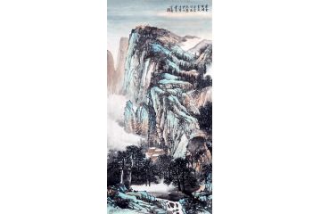 走廊装饰画 史清君新品山水画《夏云奇峰》