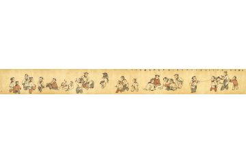 杜艳老师童子题材国画新作《且乐且行》
