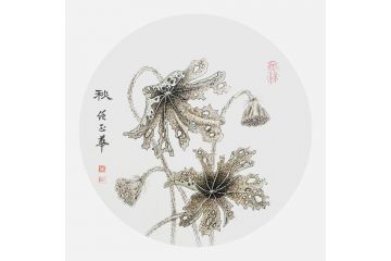 任正华国画花鸟小品《秋》