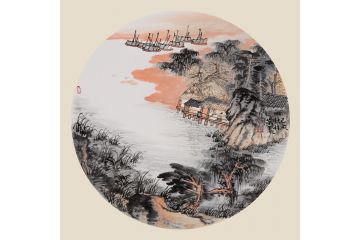 室内小品画 张林荣新品力作斗方画《穷款》