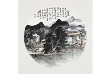 家居装饰画 张林荣新品《岚翠溶溶媚 远空树根离》