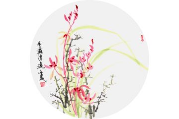 张金凤老师写意花鸟画新作《香溢清远》