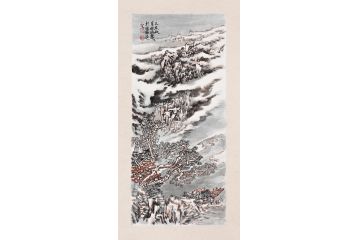 室内装饰挂画 张林荣力作小尺寸山水画《穷款》