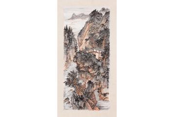当代名家张林荣新品力作国画小尺寸《穷款》