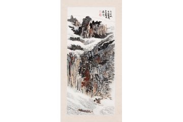 家居装饰画 张林荣新品力作国画山水画《穷款》
