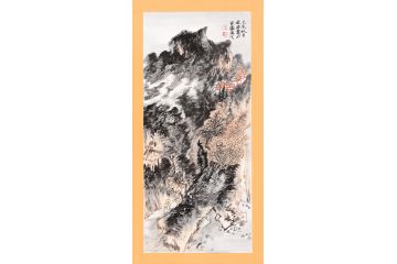 美协画家张林荣创作山水画新品《穷款》