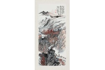 张林荣新品力作小尺寸《落木风萧飒 秋清竹锁烟》