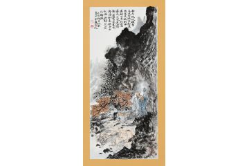 美协张林荣新品力作国画《上园后步西园》