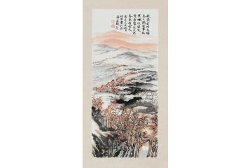 张林荣新品国画山水画《孤山寺瑞上人房写望》