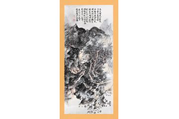 美协张林荣小尺寸国画作品《人日即事》