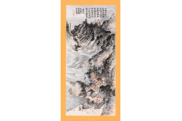 张林荣新品创作小尺寸国画《上元夜效小庾体》