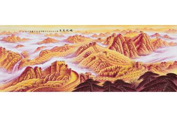 式风水画 画家李国胜新品长城《雄风万里》