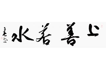 老子名言 杨久春书法《上善若水》