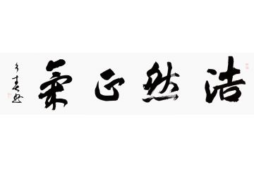办公室装饰画 杨久春书法《浩然正气》