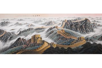 李国胜精心力作一丈二万里长城《中华之魂》