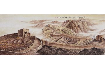 李国胜新品力作山水画万里长城图《中华之魂》