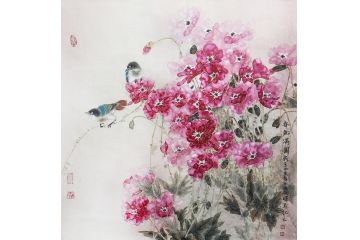 周永辉斗方佳作《春色满园》