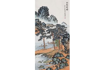 常为新品力作国画山水画仿古《松壑泉吟》