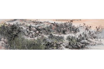 杨和平新品力作国画山水画《溪水长流云长遇》