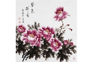 室内装饰字画 希芸老师新作《紫气祥室》