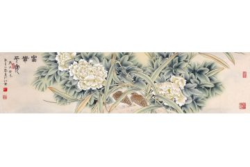 王一容精品佳作牡丹图《富贵平安》