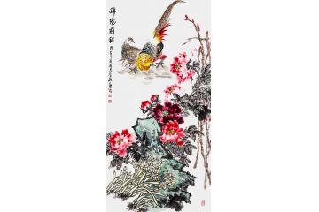 晋葆良老师新品四尺竖幅佳作《锦绣前程》