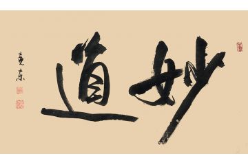 国家一级书法师杨克东书法《妙道》