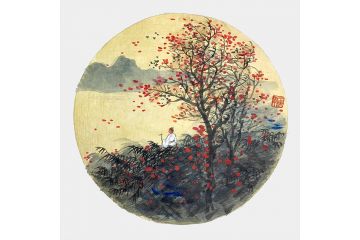室内挂画 王建军新品力作国画小品山水画《穷款》