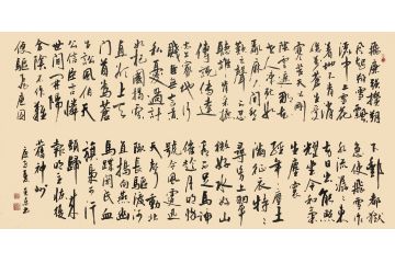 杨克东书法《飞廉强搅朔风起 朔风飘飘洒中土》