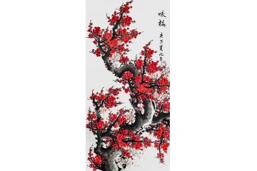 池玉新品手绘佳作《咏梅》
