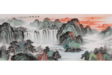 2020客厅必选 李国胜流水生财聚宝盆《福满乾坤》