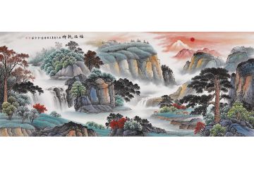 吉祥福禄图 李国胜新品国画聚宝盆《福满乾坤》