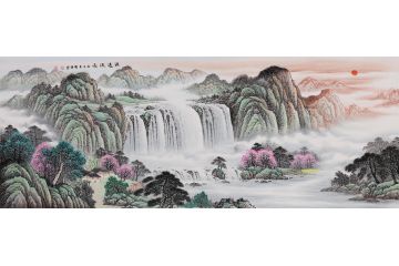 聚福生财 李国胜新品创作流水生财《源远流长》