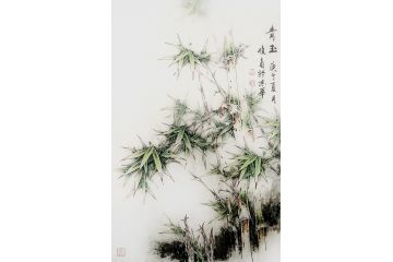 步步高升 赵俊贞新品竹子图《青玉》
