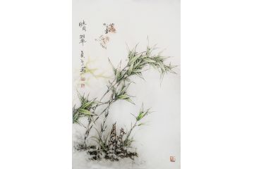 赵俊贞国画竹子图《晴翠》