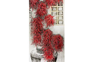吉祥果蔬画 王建辉老师新作《红红火火》