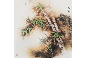 赵俊贞新品国画竹子图《石竹》