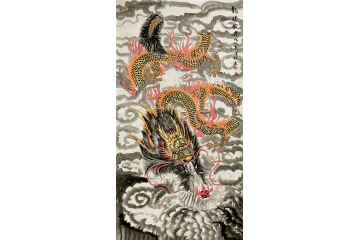 家居装饰 王建辉动物画龙系列《龙腾盛世》