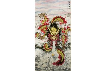 家居精典装饰画 王建辉动物画龙系列《龙腾盛世》