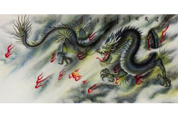 家居装饰画 王建辉动物画龙系列《龙腾盛世》